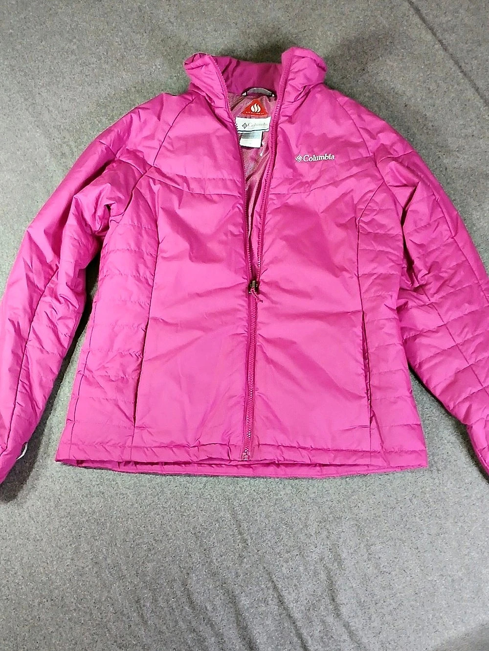Columbia Omni-Heat Interchange Pink Puffer Jacket Size Medium